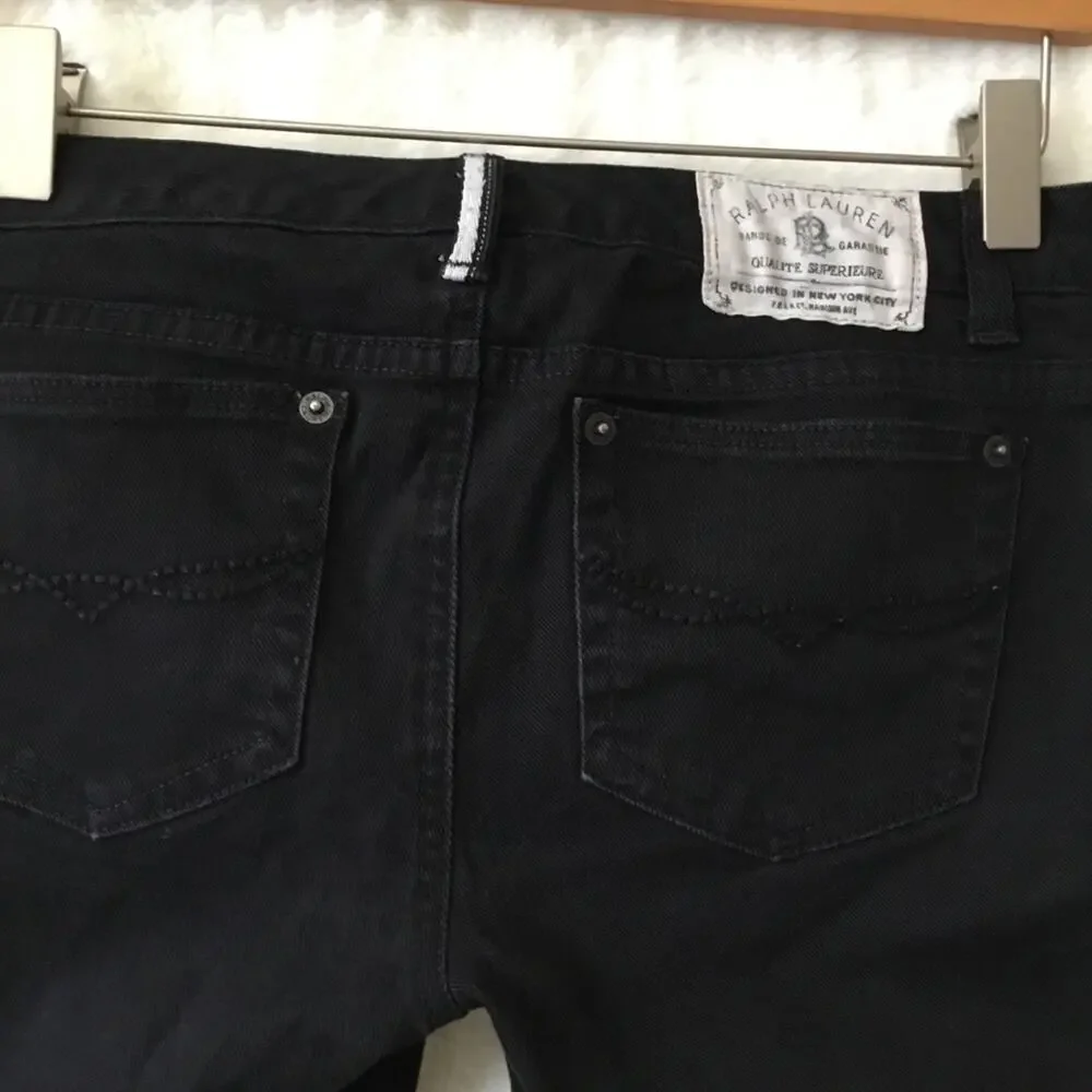 Ralph Lauren Girl Black Straight Leg Jeans